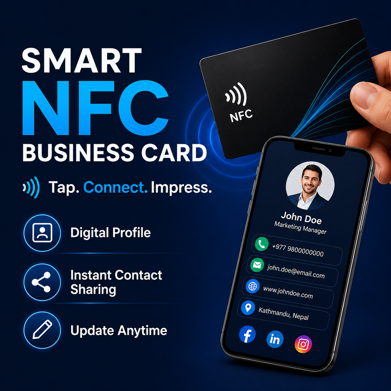 NFC Business Card + Digital Profile