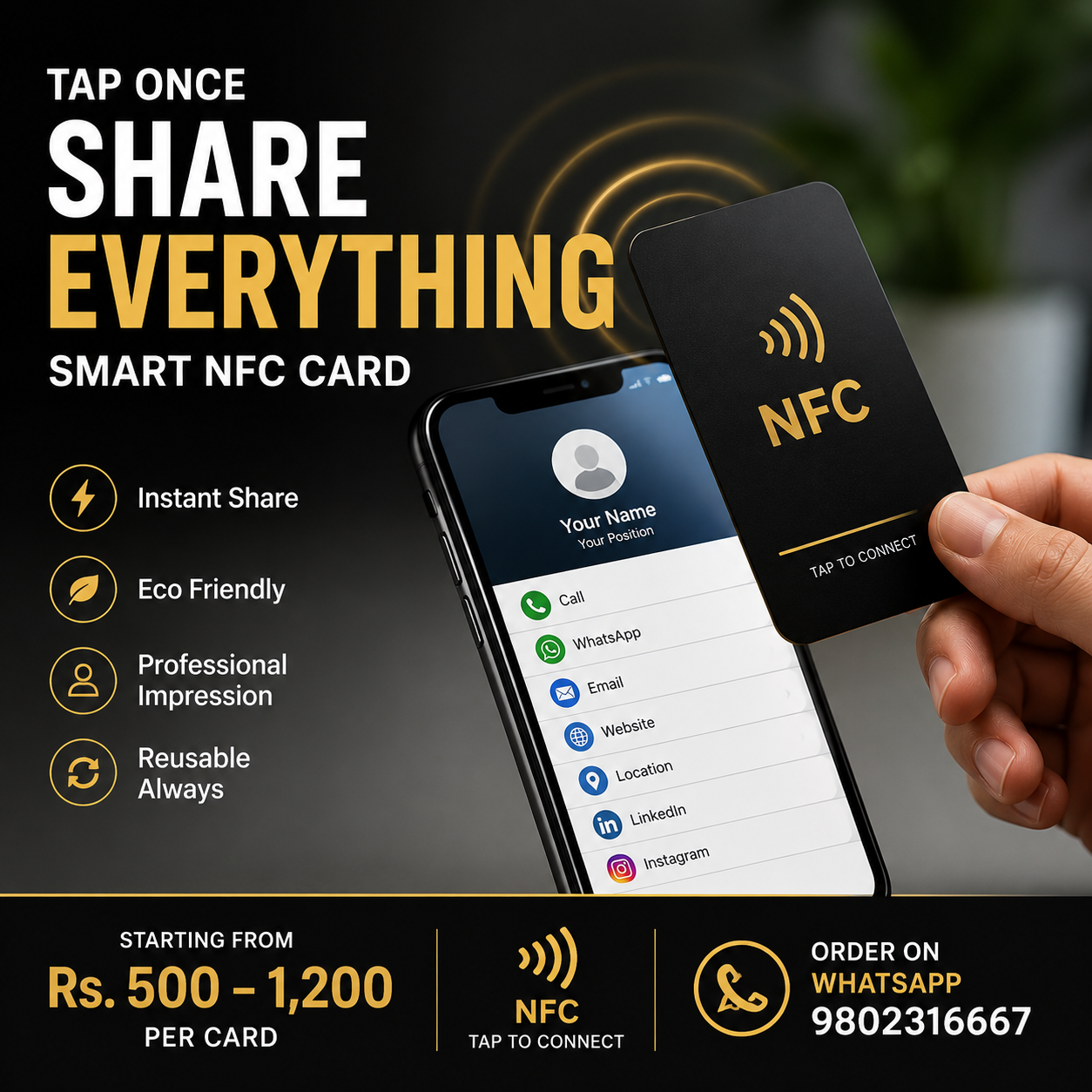 NFC Visiting Card in Nepal – Smart Digital Business